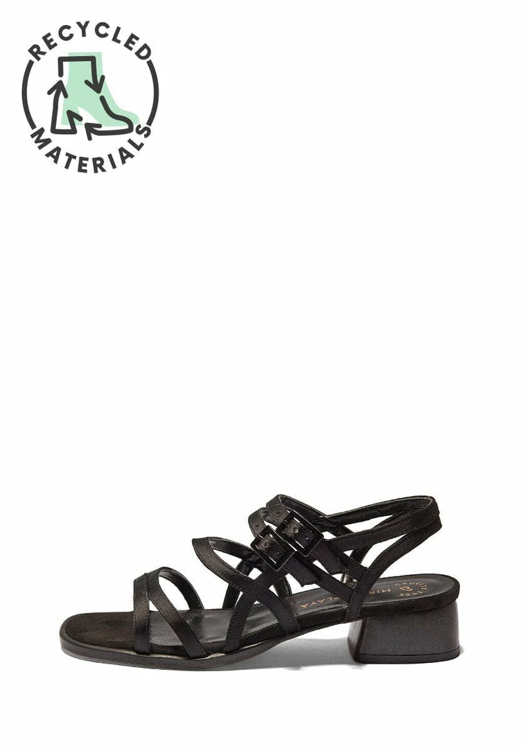 Mireia Playà Maxime Vegan Satin Strap Sandals | Black 5 Mireia Playà Maxime Vegan Satin Strap Sandals | Black