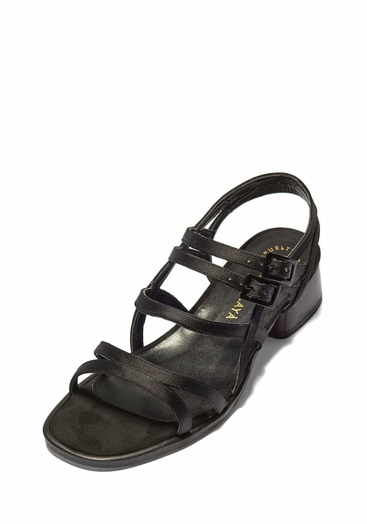Mireia Playà Maxime Vegan Satin Strap Sandals | Black 6 Mireia Playà Maxime Vegan Satin Strap Sandals | Black