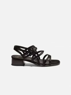 Mireia Playà Maxime Vegan Satin Strap Sandals | Black