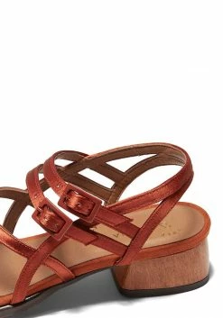 Mireia Playà Maxime Vegan Satin Strap Sandals | Terracotta Tile