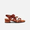 Mireia Playà Maxime Vegan Satin Strap Sandals | Terracotta Tile