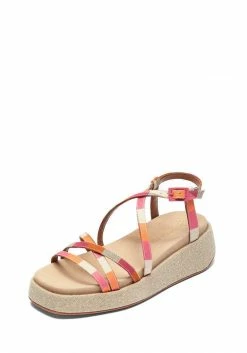 Mireia Playà Melissa Organic Cotton Vegan Low Platform Sandals | Pink Gingham