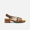 Mireia Playà Melita Vegan Satin Block Heel Slingback Sandals | Taupe Shoes