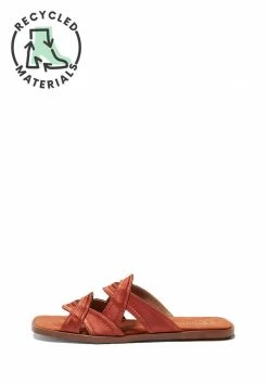Mireia Playà Morgana Vegan Satin Slider Sandals | Terracotta Tile