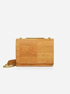 MURMALI Bags Alpha Handcrafted Cork Vegan Crossbody Bag | Natural
