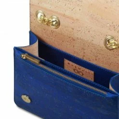 MURMALI Alpha Handcrafted Cork Vegan Crossbody Bag | Navy Bags