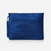 MURMALI Delta Handcrafted Cork Vegan Large Clutch Pouch | Navy 1 MURMALI Delta Handcrafted Cork Vegan Large Clutch Pouch | Navy