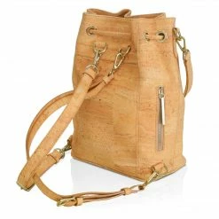 MURMALI Gamma Handcrafted Cork Vegan Bucket Backpack | Natural Bags