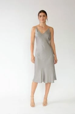 Neu Nomads Bias Cut Lightweight TENCEL™ Modal Vegan Silk Slip Dress | Multiple Colours Clothing