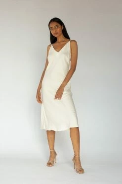 Neu Nomads Bias Cut Lightweight TENCEL™ Modal Vegan Silk Slip Dress | Multiple Colours Clothing