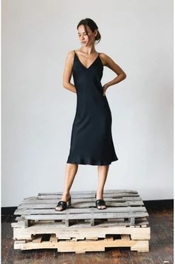 Neu Nomads Bias Cut Lightweight TENCEL™ Modal Vegan Silk Slip Dress | Multiple Colours Clothing