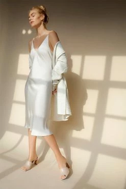 Neu Nomads Bias Cut Lightweight TENCEL™ Modal Vegan Silk Slip Dress | Multiple Colours Clothing