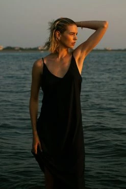 Neu Nomads Bias Cut Lightweight TENCEL™ Modal Vegan Silk Slip Dress | Multiple Colours Clothing