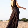 Neu Nomads Grace TENCEL™ Modal Vegan Silk Gown | Black