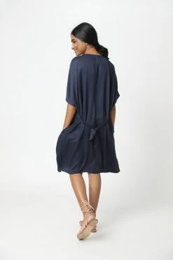 Neu Nomads Carmel V-Neck TENCEL™ Modal Vegan Silk Dress | Multiple Colours Clothing