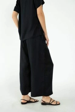 Neu Nomads Clothing Cropped TENCEL™ Vegan Silk Palazzo Trousers | Multiple Colours