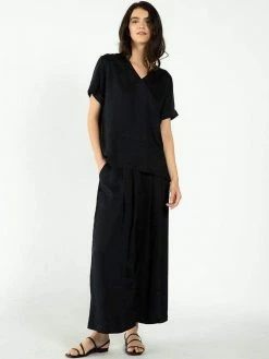 Neu Nomads Clothing Cropped TENCEL™ Vegan Silk Palazzo Trousers | Multiple Colours