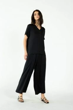 Neu Nomads Clothing Cropped TENCEL™ Vegan Silk Palazzo Trousers | Multiple Colours