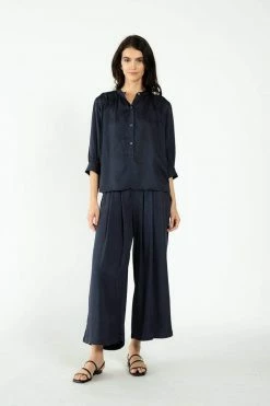Neu Nomads Clothing Cropped TENCEL™ Vegan Silk Palazzo Trousers | Multiple Colours