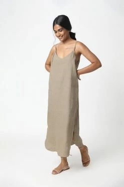 Neu Nomads Clothing Easy Linen Vegan Slip Dress | Multiple Colours
