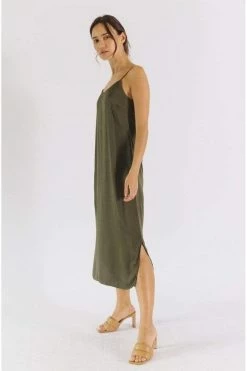 Neu Nomads Clothing Easy TENCEL™ Vegan Silk Slip Dress | Multiple Colours