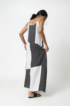 Neu Nomads Ibiza Tie Strap Linen Dress | Mercer Combo Clothing