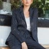 Neu Nomads Karlie Linen Suit Jacket | Black Stripe