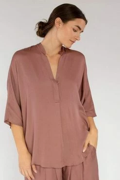 Neu Nomads Kerala TENCEL™ Modal 3/4 Sleeve V-Neck Blouse | Multiple Colours 43 Neu Nomads Kerala TENCEL™ Modal 3/4 Sleeve V-Neck Blouse | Multiple Colours