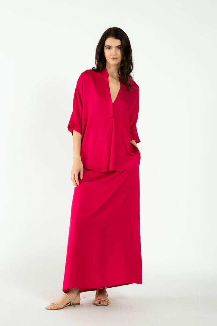 Neu Nomads Kerala TENCEL™ Modal 3/4 Sleeve V-Neck Blouse | Multiple Colours 26 Neu Nomads Kerala TENCEL™ Modal 3/4 Sleeve V-Neck Blouse | Multiple Colours