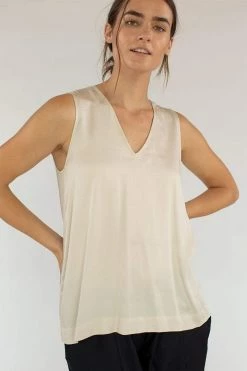Neu Nomads Madge TENCEL™ Modal Vegan Silk Sleeveless Blouse | Multiple Colours