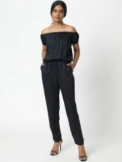 Neu Nomads Clothing Mia TENCELâ„¢ Modal Vegan Silk Jumpsuit | Black