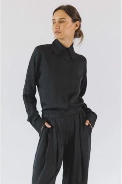 Neu Nomads Pull On TENCEL™ Modal Vegan Silk Culottes | Black Clothing