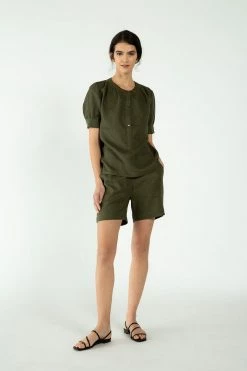 Neu Nomads Riga Linen Pull On Shorts | Multiple Colours 46 Neu Nomads Riga Linen Pull On Shorts | Multiple Colours