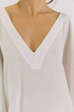 Neu Nomads Clothing Sayulita TENCEL™ Vegan Silk V-Neck Kaftan | Multiple Colours