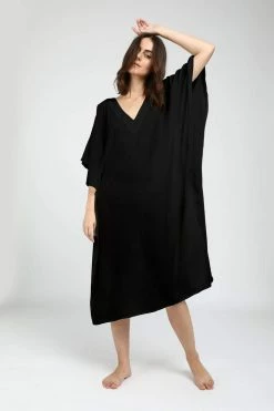 Neu Nomads Clothing Sayulita TENCEL™ Vegan Silk V-Neck Kaftan | Multiple Colours