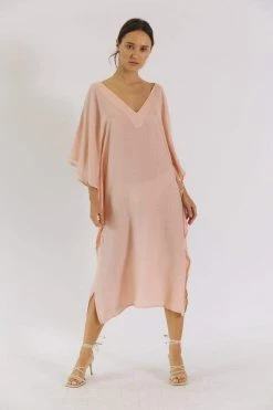 Neu Nomads Clothing Sayulita TENCEL™ Vegan Silk V-Neck Kaftan | Multiple Colours