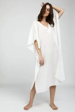 Neu Nomads Clothing Sayulita TENCEL™ Vegan Silk V-Neck Kaftan | Multiple Colours