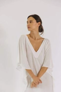 Neu Nomads Clothing Sayulita TENCEL™ Vegan Silk V-Neck Kaftan | Multiple Colours