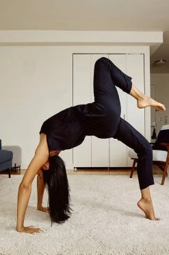 Neu Nomads Clothing Sydney TENCEL™ Vegan Silk Drawstring Jumpsuit | Black 15 Neu Nomads Clothing Sydney TENCEL™ Vegan Silk Drawstring Jumpsuit | Black