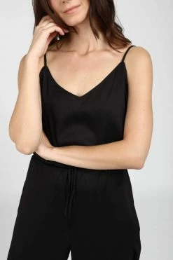 Neu Nomads Clothing Sydney TENCEL™ Vegan Silk Drawstring Jumpsuit | Black 12 Neu Nomads Clothing Sydney TENCEL™ Vegan Silk Drawstring Jumpsuit | Black