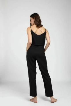 Neu Nomads Clothing Sydney TENCEL™ Vegan Silk Drawstring Jumpsuit | Black 11 Neu Nomads Clothing Sydney TENCEL™ Vegan Silk Drawstring Jumpsuit | Black
