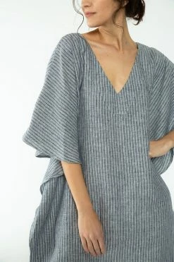 Neu Nomads Clothing V-Neck Formentera Linen Kaftan | Multiple Colours