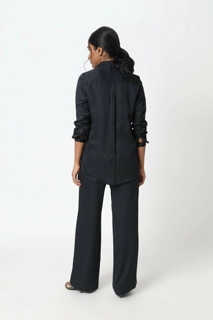 Neu Nomads Wide Leg TENCEL™ Vegan Silk Palazzo Trousers | Multiple Colours 4 Neu Nomads Wide Leg TENCEL™ Vegan Silk Palazzo Trousers | Multiple Colours