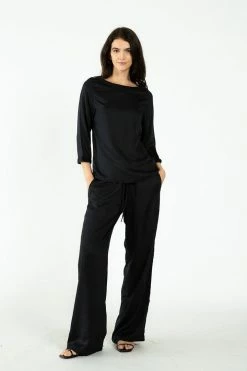 Neu Nomads Wide Leg TENCEL™ Vegan Silk Palazzo Trousers | Multiple Colours 50 Neu Nomads Wide Leg TENCEL™ Vegan Silk Palazzo Trousers | Multiple Colours