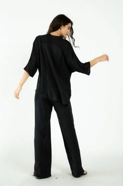 Neu Nomads Wide Leg TENCEL™ Vegan Silk Palazzo Trousers | Multiple Colours 82 Neu Nomads Wide Leg TENCEL™ Vegan Silk Palazzo Trousers | Multiple Colours