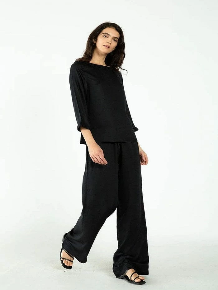 Neu Nomads Wide Leg TENCEL™ Vegan Silk Palazzo Trousers | Multiple Colours 44 Neu Nomads Wide Leg TENCEL™ Vegan Silk Palazzo Trousers | Multiple Colours