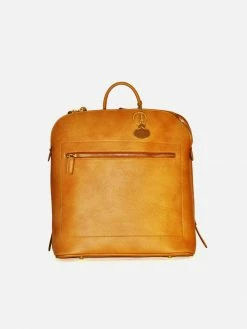 NOAH - Italian Vegan Shoes Bellagio Vegan Leather Backpack | Brown Bags