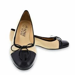 NOAH - Italian Vegan Shoes Catherine Vegan Suede Flat | Beige Nude