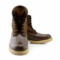 NOAH - Italian Vegan Shoes Claude Vegan Leather & Suede Winter Boot | Brown
