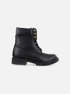 NOAH - Italian Vegan Shoes Claudio Vegan Leather Winter Boot | Black